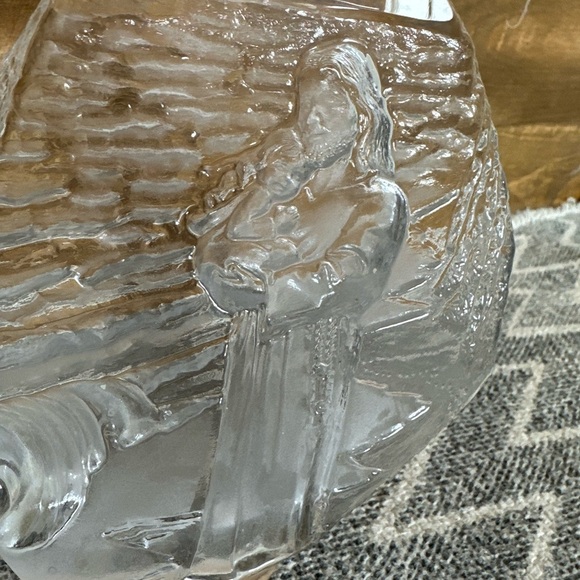 RARE Lenox Handcrafted Christian Religious “Footprints in Crystal, Inspirational - Picture 11 of 12